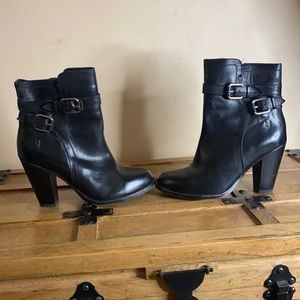 Frye black booties